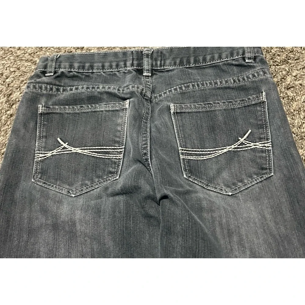 Buzz Cuts By Wax Jean Boys 28x26 Gray Bootcut Jeans Youth Size 16 Fade Wash